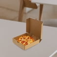 thumbnail image 6 of FRCOLOR Brown Paper Small Pizza Boxes for and Sturdy Takeout Containers 10pcs, 6 of 6