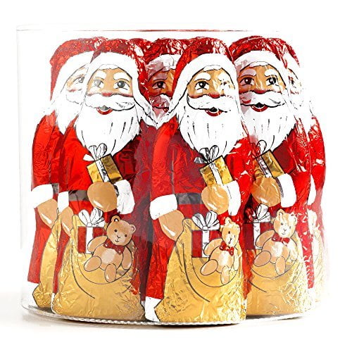Riegelein Chocolate Santas in Drum (1 Unit Per Order