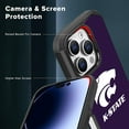 thumbnail image 5 of Apple iPhone 15 Pro Max (6.7) - Licensed NCAA University of Kansas State Wildcats Logo on Purple Textured Dual Layer Case, 5 of 5