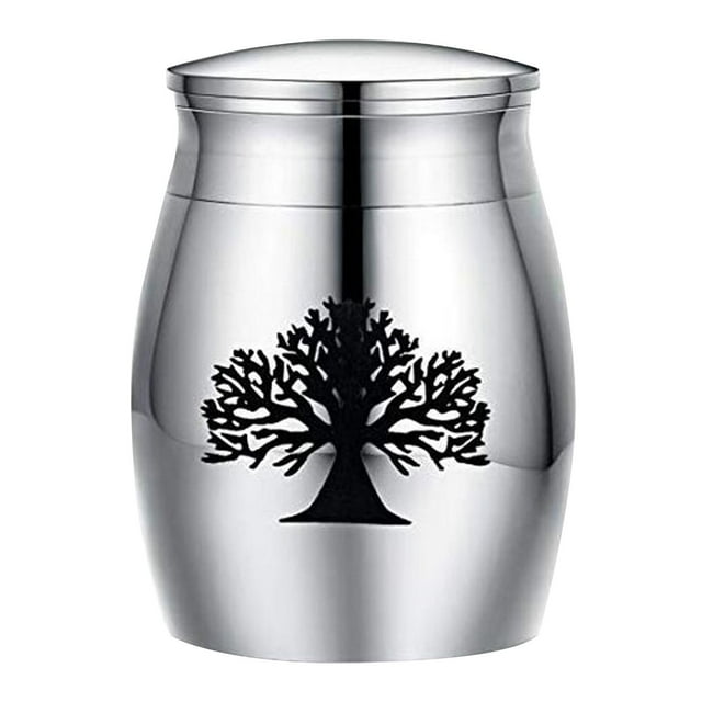 GROWTH TANK Cremation Memorial Urn Decorative Waterproof Funeral Organizer Souvenir Cinerary Tree pattern
