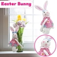 thumbnail image 5 of Easter Bunny Plush Hug Dolls, Couple Cute Bunny Decorations With Green Leaves For Easter Tree, Curtain Tiebacks, Curtain Decor, Home Atmosphere Layout - 2Pcs, 5 of 6