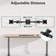 thumbnail image 3 of Soporte de pared para dos monitores WALI 012ARM-38 para 17-38" negro, 3 of 7