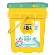 Purina Tidy Cats Free and Clean Clumping Cat Litter, Unscented, 35 lb Pail