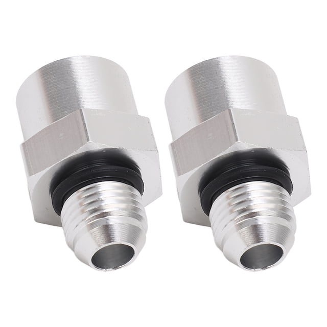 Adaptador De Línea De Manguera De Combustible, 1 Par De Rosca Hembra M16X1.5 A Rosca Macho AN6 Aluminio Sellado Perfecto Adaptador De Combustible Conector De Rosca Para Tubería