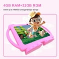thumbnail image 6 of Kids Tablet, 7 inch Android Tablet for Kids, 4GB RAM 32GB ROM 1TB Expand, Toddler Tablet with Parental Control, IPS Screen, Dual Camera, Educational, Games, Shockproof Case for Boys/Girls (Pink), 6 of 7