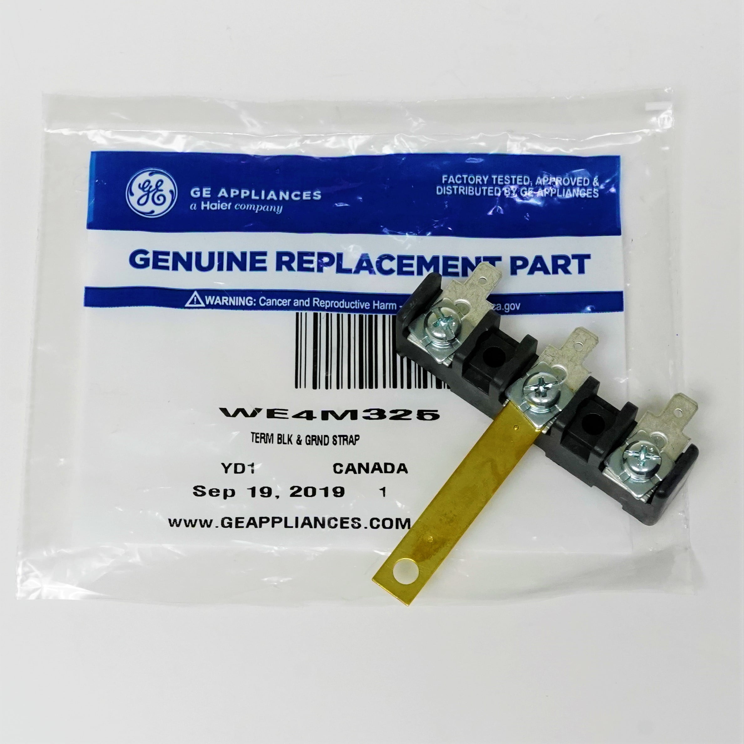 GE WE4M325 OEM Dryer Power Cord Terminal Block