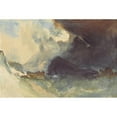 thumbnail image 2 of Joseph Mallord William Turner 14x11 Gold Ornate Wood Frame and Double Matted Museum Art Print Titled - The Mewstone, Devon, 2 of 4
