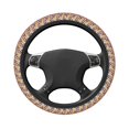 thumbnail image 5 of Cauagu Halloween Pumpkin Print Car Steering Wheel Cover - Universal Car Accessory for Diverse Cars for Steering Wheel with a Diameter of 14.5"-15", 5 of 7