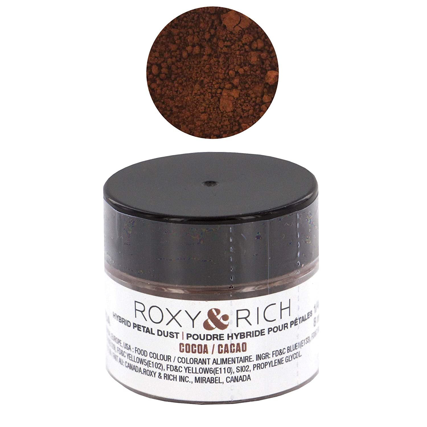 Edible Hybrid Petal Dust, Cocoa by Roxy & Rich