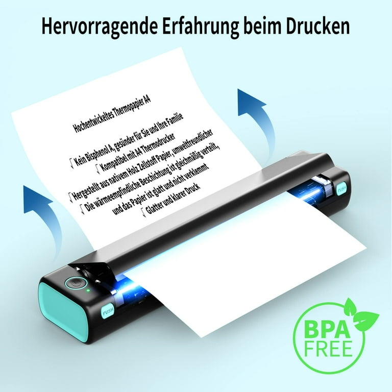Thermal Paper A4 For Portable Printer M08F-A4, Compatible With
