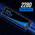 thumbnail image 3 of SSD VisionTek 2280 M.2 DLX4 de 512 GB PCIe Gen 4.0 x4 NVMe, 3 of 6