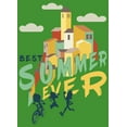 thumbnail image 2 of Boy's Luca Best Summer Ever Graphic Tee Kelly Green X Large, 2 of 4