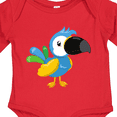 thumbnail image 4 of Inktastic Colorful Parrot, Tropical Parrot, Cute Parrot Boys or Girls Long Sleeve Baby Bodysuit, 4 of 5