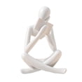 thumbnail image 4 of Estatua de pensador abstracta decorativa gente escultura adornos modernos nórdicos para 8cmx6cmx12cm, 4 of 9