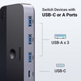 thumbnail image 4 of Conmutador USB UGREEN USB 3.0 de 4 puertos para 2 ordenadores con cables, 4 of 9