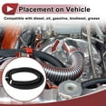 thumbnail image 2 of Unique Bargains 1 Pcs Fuel Line Hose Vacuum Hose Automotive Fuel Hose 9.8ft 0.87"ID 1.16"OD Black CPE Rubber,Nylon Braided AN-16, 2 of 7