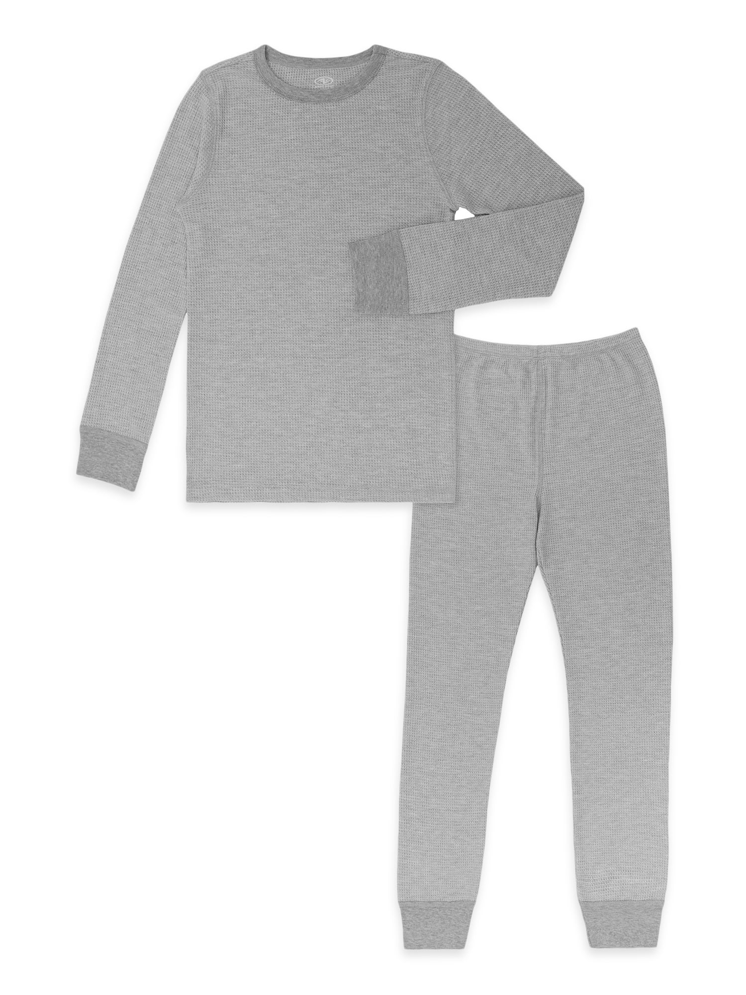 Athletic Works Boy's Waffle Thermal Top & Bottom Set, 2-Piece, Sizes XS-2XL