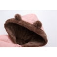 thumbnail image 5 of Wuxian Kids Girls Winter Snowsuit One Piece Full Zipper Up Thickened Wool Hooded Jumpsuit Romper Infant Baby Cute Soft Comfy Warm Overcoat Outfits,Pink,12-18 Months, 5 of 9