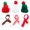 Assorted Color, variant on 12pcs Mini Christmas Knit Hats and Scarves Tiny Santa Hats Decorative Doll Accessories Xmas Tree Ornaments for Crafts and Cup Bottles
