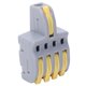 thumbnail image 4 of Conector Rápido SPL, Conectores De Cable Compactos Tipo Empuje Conector De Cable T 1 En 4 Salidas Para Iluminación De Motores ANGGREK Amarillo, 4 of 8