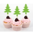 thumbnail image 1 of Darling Souvenir Christmas Tree Cupcake Toppers Dessert Decorations - Pack Of 20, 1 of 6