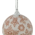 thumbnail image 4 of Northlight 14-Piece Brown Snowflake Decoupage Christmas Ball Ornament Set, 2.25" (60mm), 4 of 6