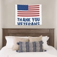 thumbnail image 4 of Kdxio Thank You Veterans Wall Hanging Tapestries Banner For Bedroom College Dorm Home Living Room Party Decor 29X37 In, 4 of 8