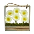 thumbnail image 2 of Nearly Natural Gerber Daisy Garden Artificial Arrangement in Hanging Wood Frame, 2 of 2