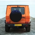 thumbnail image 2 of Daiia Black Blue Glitter Sparkles Tire Covers , Travel Trailer Camper Truck SUV Motorhome Waterproof Wheel Cover, Sun Rain Snow Protector-15 inch, 2 of 8