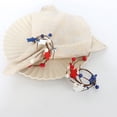 thumbnail image 6 of Dongrere 4th of July Napkin Ring, Patriotic Red White Blue Artificial Flower Napkin Holder for Independence Day Party Dinner, 6 of 7