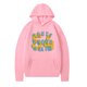 thumbnail image 1 of MHFRRA Sudadera con Capucha y Estampado de Letras para Primavera y Otoño de 2024, Camisa Informal de Manga Larga con Capucha Rosa, 1 of 2