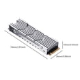 thumbnail image 3 of M.2 2 2280 Disipador de calor SSD de aluminio para PS5 Game Alloy Cooler Console Silver Kuymtek Para estrenar, 3 of 6