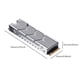 thumbnail image 3 of 4 uds. Disipador de calor M.2 2280 Aleación de aluminio SSD Cooler para PS5 Game Console Silver, 3 of 4
