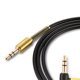 thumbnail image 3 of Cable De Audio Auxiliar Para Automóvil Conector De 3,5 Mm Macho A Macho Hifi Cable De Audio Estéreo Universal Con Ángulo De 90 Grados Kearding VI008652-01, 3 of 6