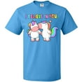 thumbnail image 3 of Inktastic I Believe in You Cute Rainbow Unicorns T-Shirt, 3 of 5