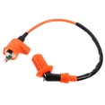 thumbnail image 3 of PAMINGONO Orange Plastic Ignition Coil 1Pack For Motorcycle Modified 9.4x2x2in, 3 of 8