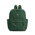 thumbnail image 2 of Spencer School Backpack for College Students, Fashion Backpack Purse for Women Men, Nylon Shoulder Bag Casual Travel Daypack, Green, 2 of 10