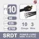 thumbnail image 2 of Cable de secado EP 10 pies 10/3 SRDT 30 amperios 125/250 V NEMA 10-30 negro, 2 of 7