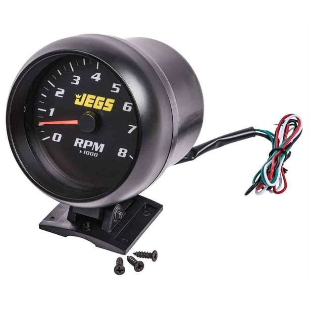 JEGS 41305 3 3/4 in. Pedestal Mount Tachometer 08 000 RPM Electrical