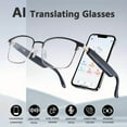 thumbnail image 2 of Unisex AI Translation Smart Glasses - 164-Language Support, Polarized Lens, AI Voice, iOS/Android, Halloween Gift, 2 of 17