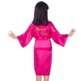 thumbnail image 1 of QUOTAY Elegant Floral Embroidered Girls' Robe Wedding Pageant Style Long Sleeve Lightweight Cover Up for Photo Pajamas for Girls Red,10, 1 of 4
