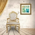 thumbnail image 3 of Tava Studios 15x15 Gold Ornate Wood Framed with Double Matting Museum Art Print Titled - Teal Aire I, 3 of 4