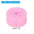thumbnail image 2 of Unique Bargains 1.8 Inch Wide 25 Yards Lace Trim Ribbon, Sewing Lace Roll Gift Package Pattern Wrapping for Party Home Decoration Dress Craft, Pink, 2 of 6