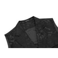 thumbnail image 5 of COOFANDY Mens Suit Vest Paisley Floral Victorian Vests Gothic Steampunk Formal Waistcoat Tuxedo Vests with Notched Lapels, 5 of 11