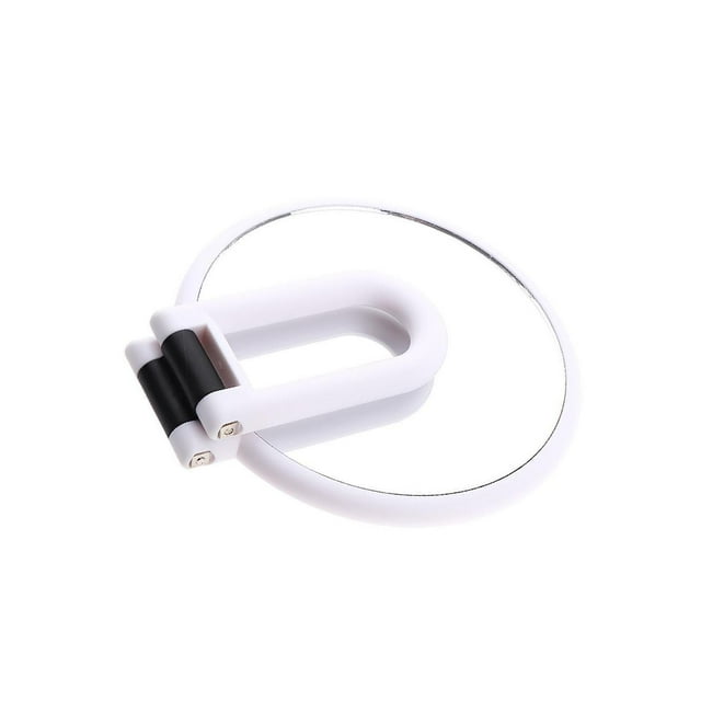 pitrice Round Handheld Double Side Makeup Mirror Magnifying Mirror w/ Hanger Hole X2
