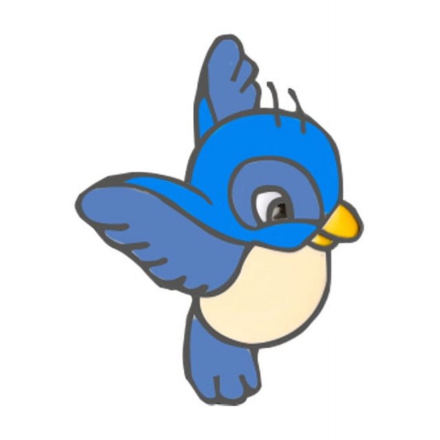 Broche de aleación con forma de gota de aceite y forma de pájaro de dibujos animados con forma de pájaro azul esmaltado, para abrigo, sombrero, camisa, insignia, accesorios