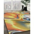 thumbnail image 3 of Ahgly Company Machine Washable Indoor Rectangle Transitional Sienna Brown Area Rugs, 4' x 6', 3 of 7