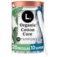 thumbnail image 1 of L. Tampons en Coton Format Varié à Absorption Régulière/super, Sans Blanchiment au Chlore, Pesticides, Parfums Ni Colorants, 1 of 21