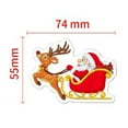 thumbnail image 7 of JINGT 100Pcs Christmas Sticker Shiny Style Waterproof Holiday Party Present Decoration 100PCS shiny style A, 7 of 7