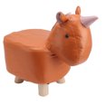thumbnail image 4 of Small Footstool, Cute Animal Ottoman Foot Rest With Anti Slip Silent Pads, Bedside Step Stool Padded Footstool, Wooden Frame And Legs, Elastic Sponge Cushion For Livingroom Bedroom, 4 of 8